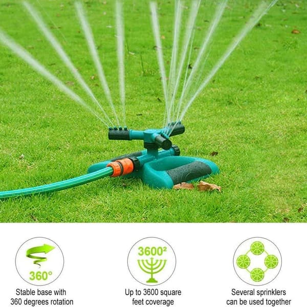 Hagesprinkler plen vanningssystem, 360 graders rotasjon