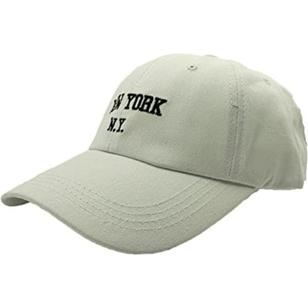 New York Cotton Baseball Cap Unisex Säädettävä Pesty Kulunut Snapback Hat Vintage Classic Isän Hatut Ulkona Miehille Naisille
