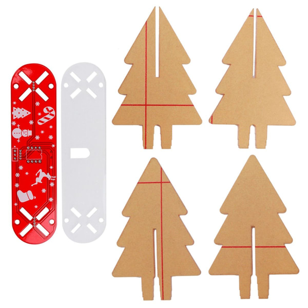 3-dimensjonal juletre med elektronisk LED-fargegradient KLB