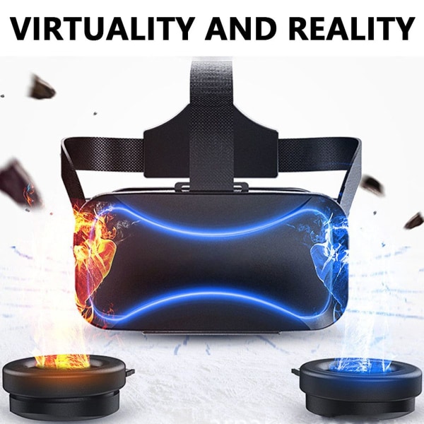 VR-headset kompatibelt med - Universal virtual reality-briller, hvit