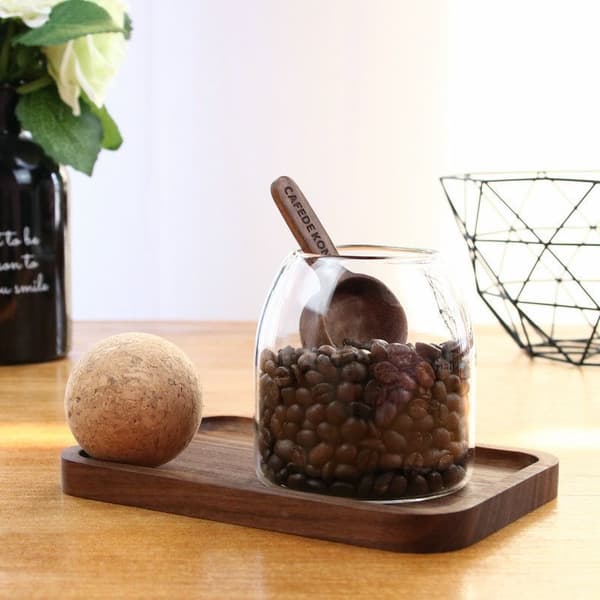 Lasinen suola- ja pippurimylly tammitulpilla, 500 ml