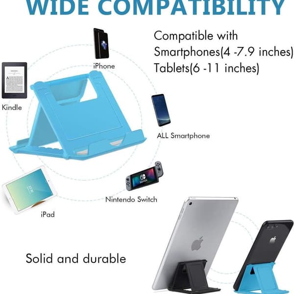 4-paknings iPhone-stativ, universelt flervinklet telefonstativ, egnet