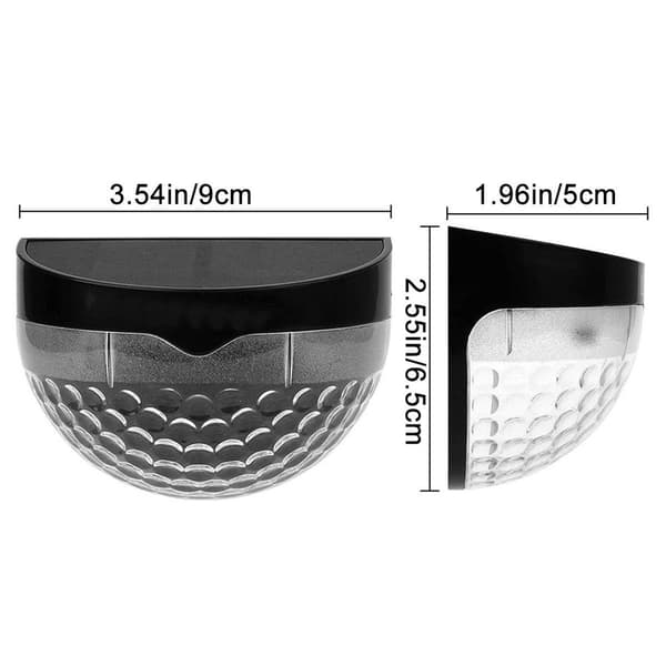 Del av LED solcellsstolpsljus, halvcirkeldesign, vägg KLB