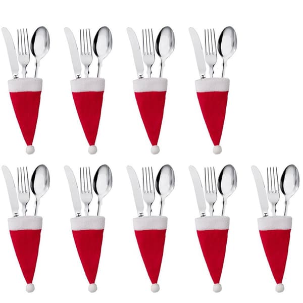 10 stk. Mini Julemand Hat Julepynt Hjem Julegave