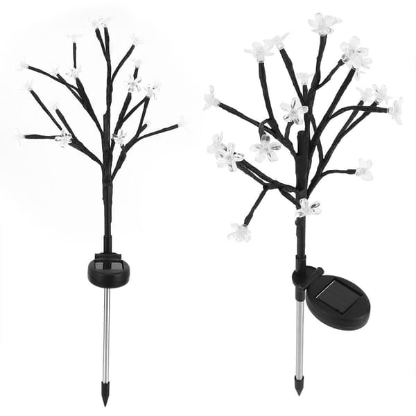20 LED blomsterformede solcellelamper til hagen for KLB