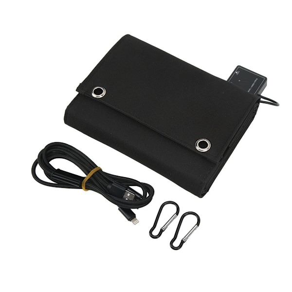 25W 5V Foldbart Solcellelader Kit 8x Solpaneler med KLB
