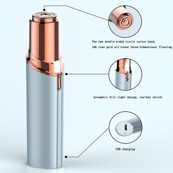 Naisten partakone kasvojen karvanpoistoon naisille vedenpitävä sähköpartakone naiset Tr KLB