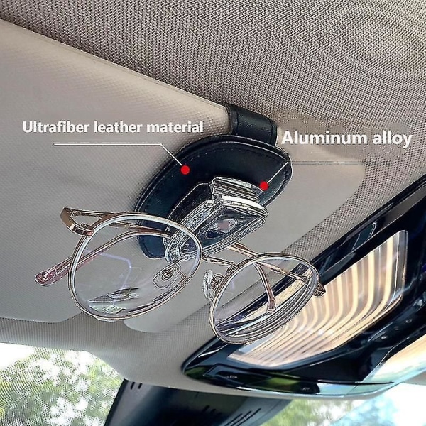 Car sunglasses holder with logo