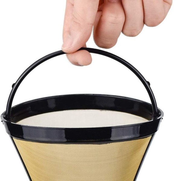 2 återanvändbara kaffefilter, permanenta filter, kaffefilter