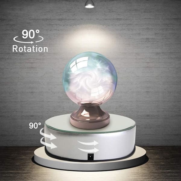 LED lys coaster til glasblok stemningslys roterende base farverig KLB