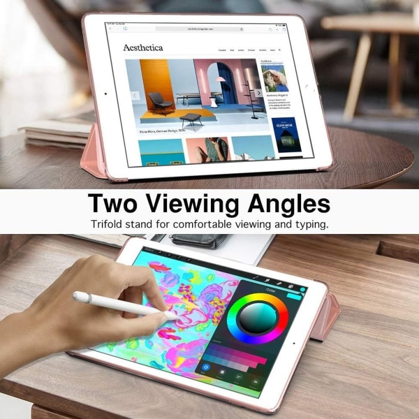 Case uudelle iPad 10.2 2019:lle, case cover läpikuultavalla
