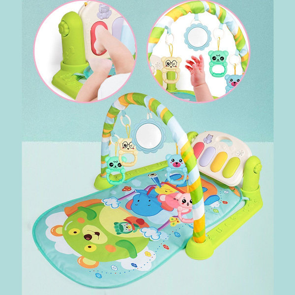 Baby Play Mats Musikalsk Polstret Matte for Nyfødte KLB
