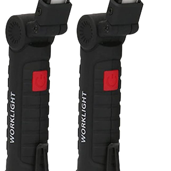 USB-laddningsbar ficklampa LED-arbetslampa Bärbar magnetisk COB-hängande krok KLB