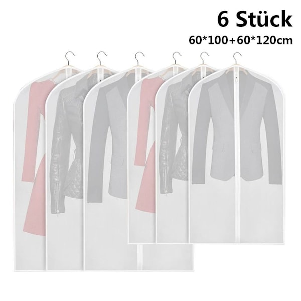 Mottavvisande klädsäckar, 6-pack