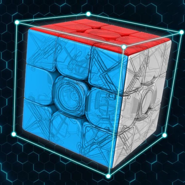 Turning Speedly Magic Cubes - 3x3 Pussel Hjärnspel (2 Stycken) KLB