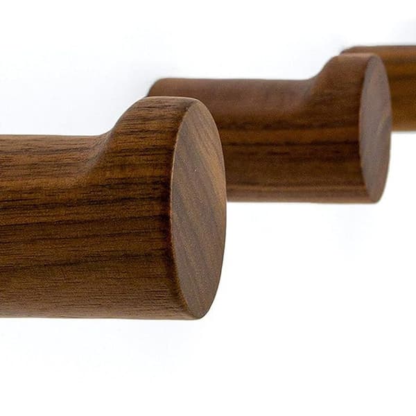 Träväggkrokar, 4 st, Moderna Hat Rack Pegs för Entrévägg, Badrum KLB