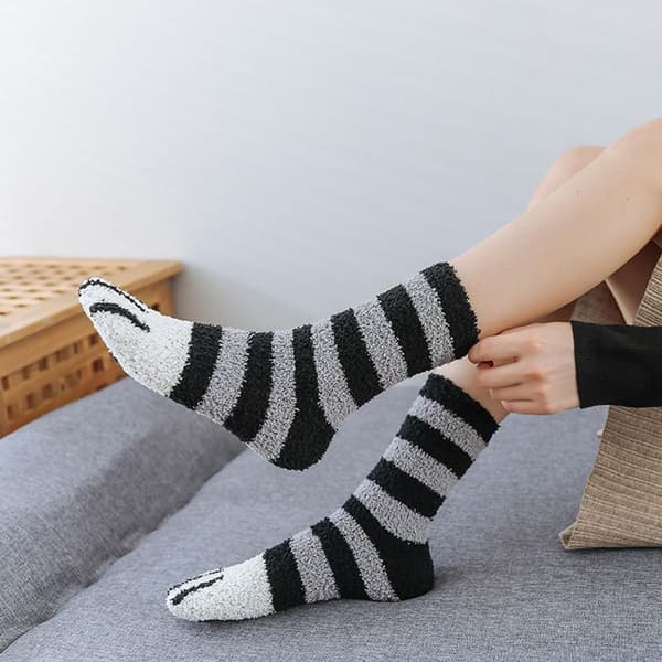 Kvinders Vinter Varme Bløde Hyggelige Fluffy Sokker Style 3 KLB