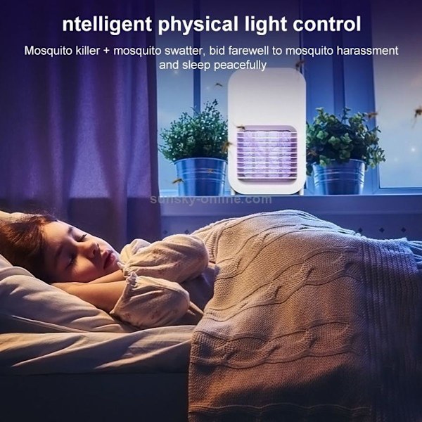 WP-11 Fly Killer Swatter LED Mosquito Killer Light (Hvit)