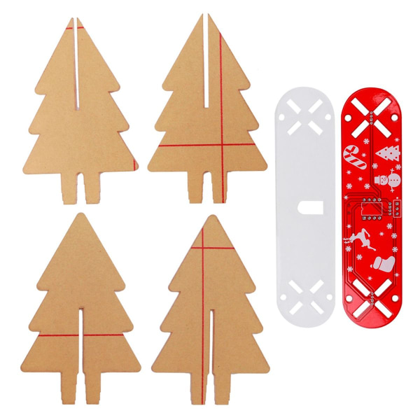3-dimensjonal juletre med elektronisk LED-fargegradient KLB