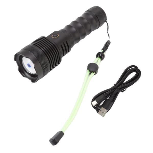 Tehokas LED-taskulamppu, USB-ladattava, superkirkas KLB