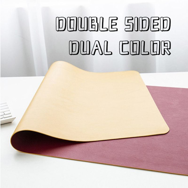 90*45cm dubbelsidig skrivbordsunderlägg, vattentät, stil2