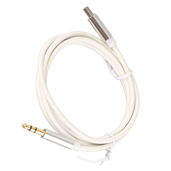 USB-C till 3,5 mm ljud Aux-jackkabel, stabil typ-C-adapter KLB