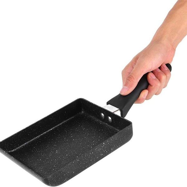 Fyrkantig minipanna med non-stick aluminiumlegeringbeläggning