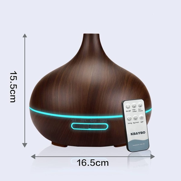 Aroma Diffuser Opgradering Æteriske Olier Diffuser/Luftfugter til 500ml