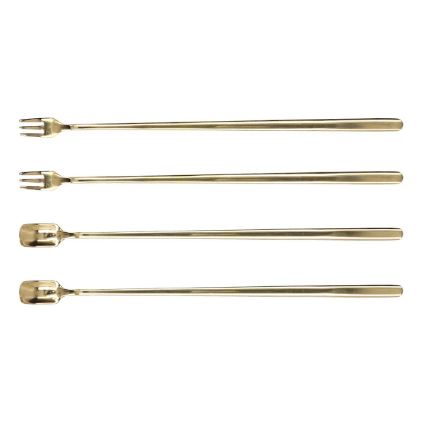 Stykke af 304 rustfrit stål kaffeske med langt håndtag KLB