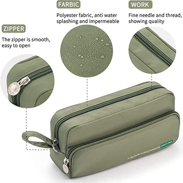 Høj kapacitet blyantpose 2 rum Pen Bag Form3 KLB