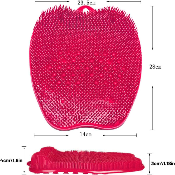Fot Scrubber Dusch Större Bad Massage Pad, Silikon Sugkopp