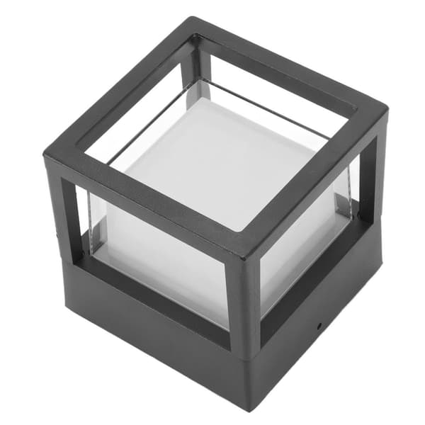 Vandtætte LED væglamper, sort skal, terrassehegn KLB