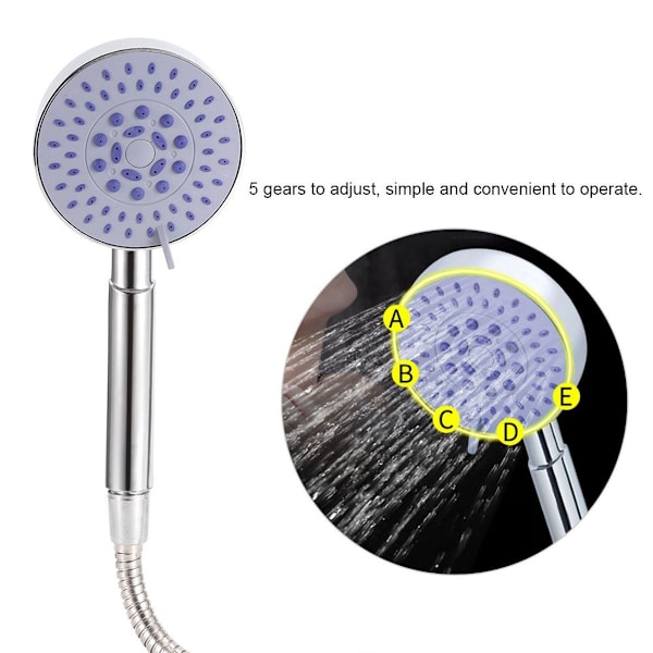 G1/2 vandbesparende plastik trykshowerhoved KLB
