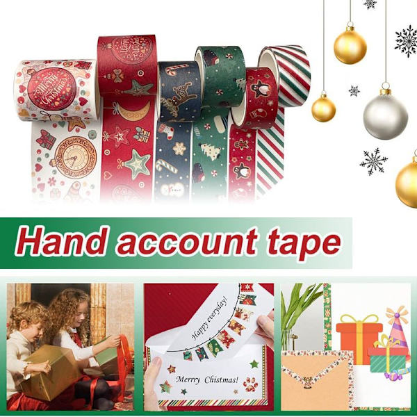 Juletape sett, juletape, for bullet journal,