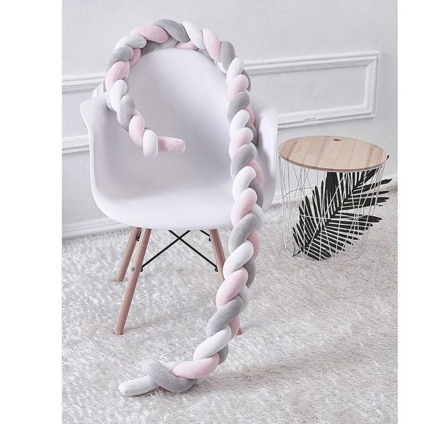 200cm Säng Snake Braided Knot Kudde Baby Säng Säng Bumper KLB