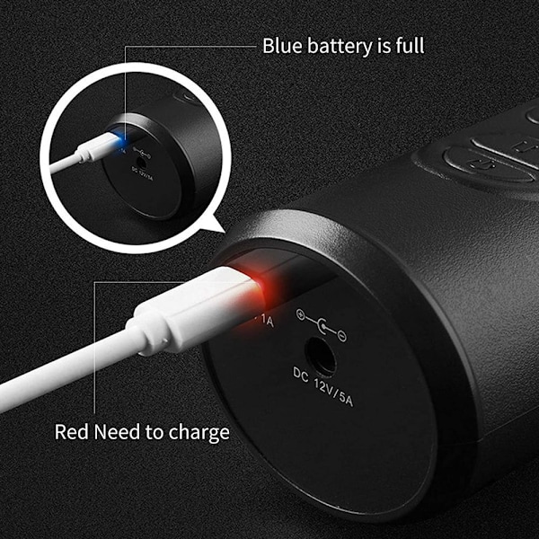 Elektrisk digital dækpumpe med 2000mAh batteri, 120PSI cykel luftpumpe kompressor