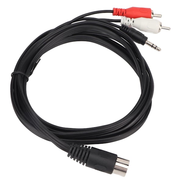 DIN 8-polet til 3,5 mm 2 RCA-kabel, han til han, fremragende DIN-lyd KLB