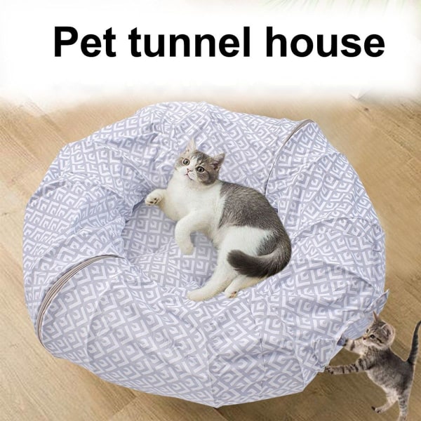 Kattunnel, katttunnel säng, inomhus katt kattunge, hopfällbar kattunnel KLB