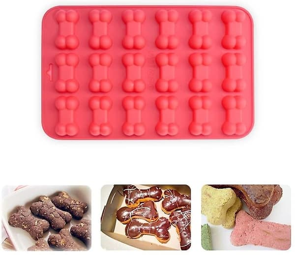 Silikone Hundepote Knogleforme Non-Stick Fødevaregodkendte Forme til Hundegodbidder