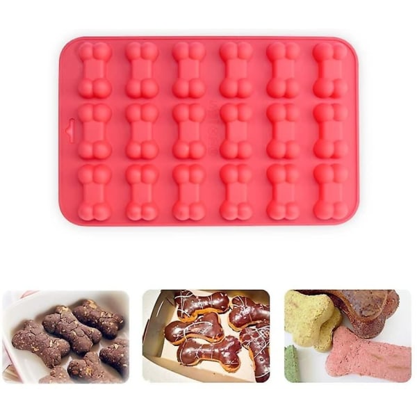 Silikonformar för hundtassar, non-stick, livsmedelssäkra formar för hundgodis