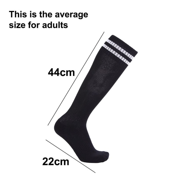 Overknee football sock training stockings with thick sole black KLB