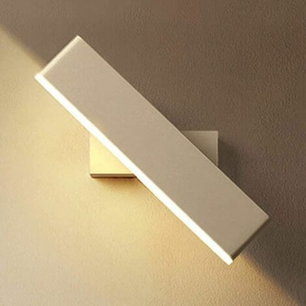 Aluminium LED Akryl Vegglampe, Hotellrom Seng Aisle, 360 Graders Roterende Leselampe, Vakker og Energisparende, Øyebeskyttelse