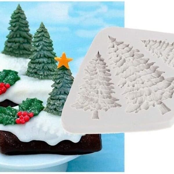 Woolkey juletræformet fondant silikoneforme, perfekt