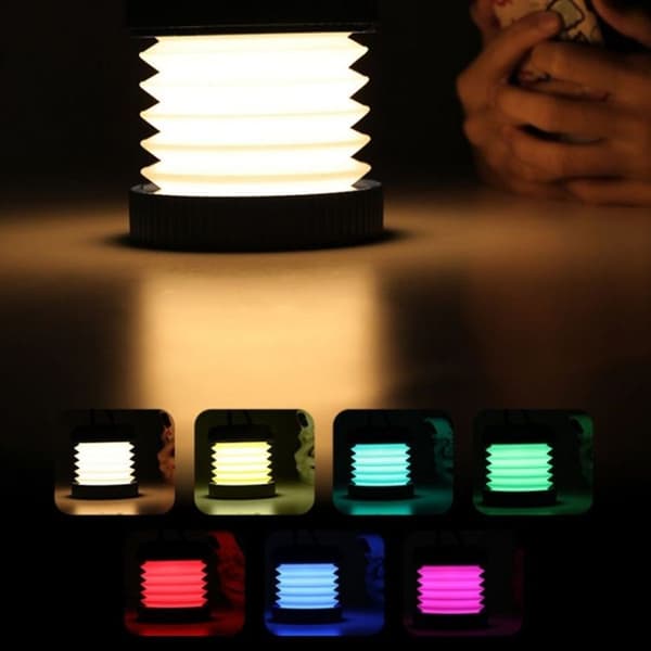 Hopfällbar magnetisk LED-nödljus för camping utomhus (blå)