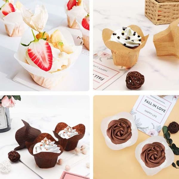 Kageforme og muffinforme af bagepapir, 250 stk. | Fedtfri hvide KLB