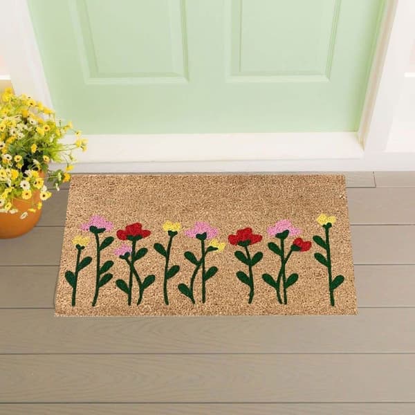 Dørmatter, blomster, dørmatter, indgangsmåtter, dørmatter, gulv