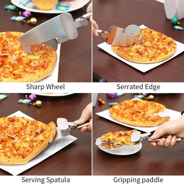 Viesap pizzaskärare, pizzaskärare i rostfritt stål av hög kvalitet
