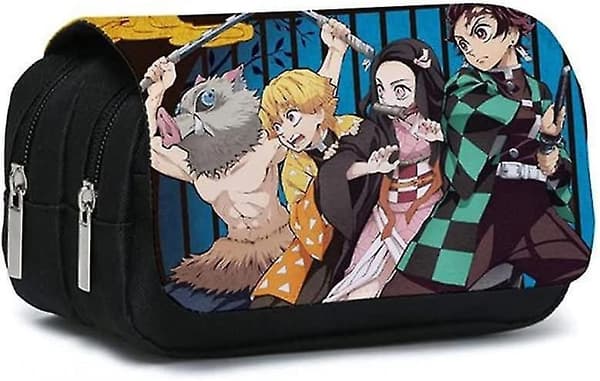 Wekity Demon Slayer Cartoon Pennfodral med Stor Kapacitet