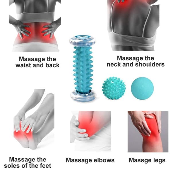 Version Fodmassage Roller Fodmassage Roller, Muskel Roller & Kuglesæt, 0.38KG
