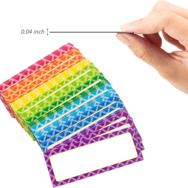 40 pakker magnetiske tørketavle-etiketter 3\" x 1,25\" navneetiketter KLB